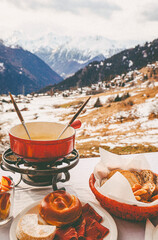 Fondue in the Alps