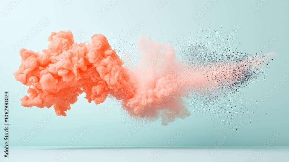 Poster a splash of watercolor paint in vibrant hues, creating a fluid and abstract design that can be used 