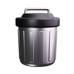 Trash Can 3d Render Icons