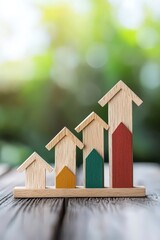 City real estate and price trend bar chart, highlighting property investments