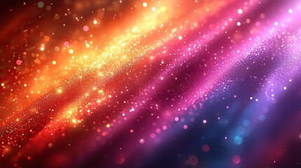Obraz premium Glittering holographic lines create a retro 80s and 90s-inspired background, adding sparkle and texture to banners or wallpaper designs.