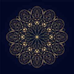 mandala ornament, round decorative design