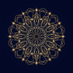 mandala ornament, round decorative design