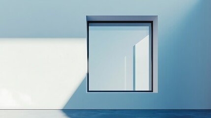 Modern Living Room with City View