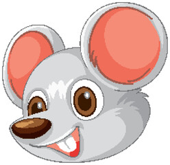 Cheerful Cartoon Mouse Illustration