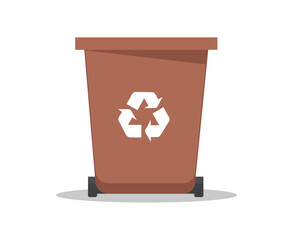 Recycle bin icon. Vector illustration