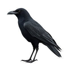 3D Render of Ravens on Transparent Background