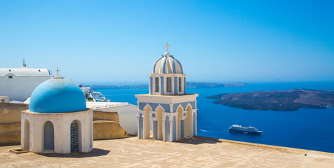 church in island of Santorini