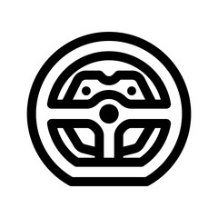 Obraz premium Steering Wheel Icon