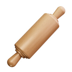 Rolling Pin 3d Render Icons