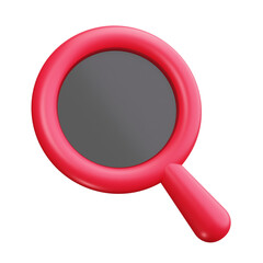 Magnifying Glass 3d Render Icons