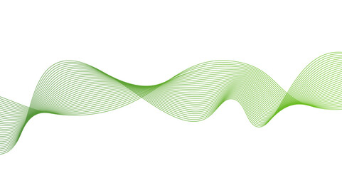 Abstract green waves background,Abstract green wavy lines. Colorful vector background.green wave melody lines on white background,Abstract green wave lines pattern background. green wave lines frame,