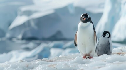 Fototapeta premium Penguins in Antarctica