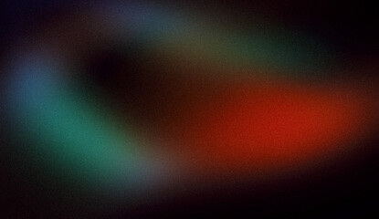 Abstract dark colour grainy gradient background. Soft black magenta blue green red colour noisy gradient, wave shaped, color flow, Vibrant colors, website header design, cover, banner, poster