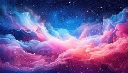magic of space nebular background