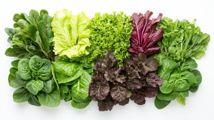 Obraz premium Assortment of Fresh Greens