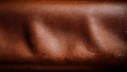 Sophisticated leather background in rich brown, featuring a genuine texture that enhances high-quality, luxury designs