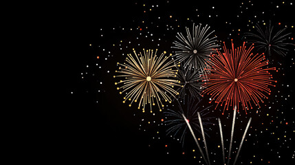 Fototapeta premium colorful fireworks explosion