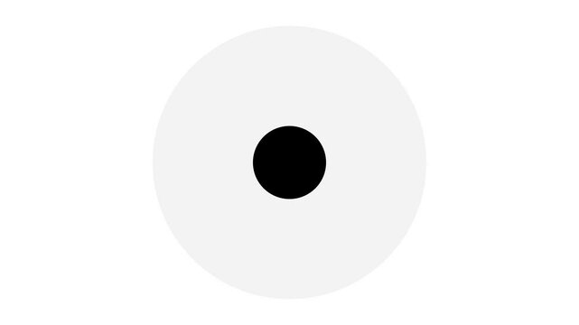 Black Pulsing Button Vector on a white Background