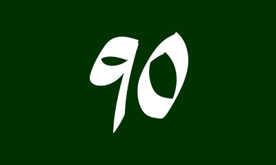 Number style arabic simple and modern