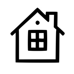 House icon isolated on white background. House simple icon. Vector illustration