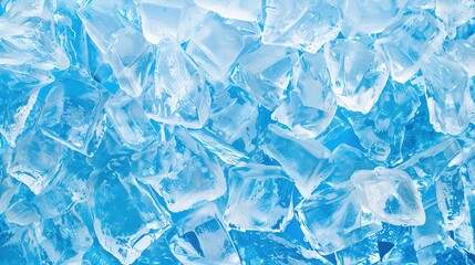 Obraz premium Stunning Geometric Blue Ice Texture Background: A Cool Vision of Beauty