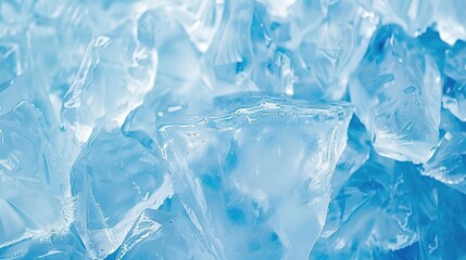 Stunning Geometric Blue Ice Texture Background: A Cool Vision of Beauty
