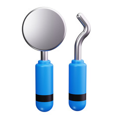 Obraz premium Dental 3d Render Icons