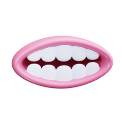 Mouth 3d Render Icons