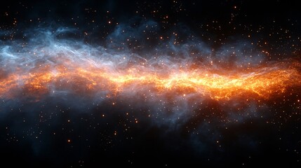 Stunning Burst of Plasma Particles in Cosmic Space