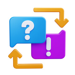 Communication 3d Render Icons