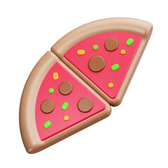 Pizza 3d Render Icons