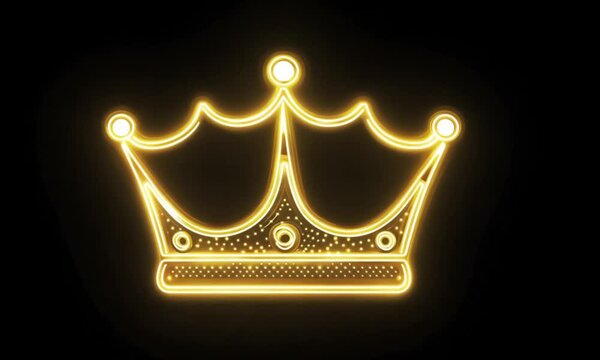 golden crown on black
