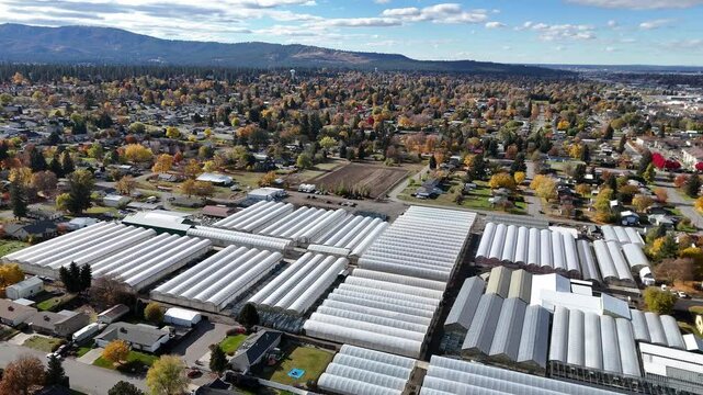 spokane valley creach greenhouse aerial view