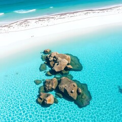 sandals on the beach