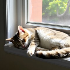 cat on the window