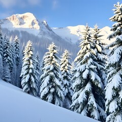 winter mountain landscape