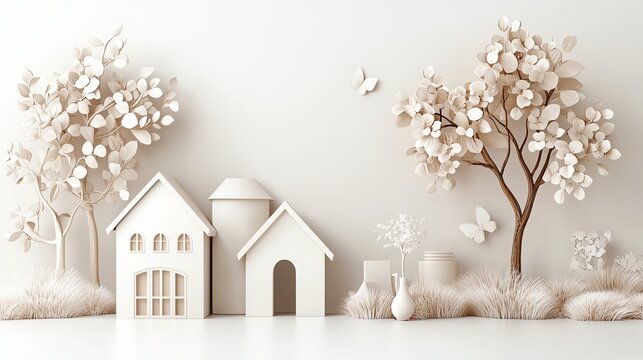 Property loan repayment chart on a neutral background, highlighting monthly amortization, simplified layout