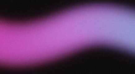 Dark colour flow grainy gradient background. Abstract pink purple blue colour noisy gradient, wave shaped, Vibrant colors flowing, website header design, cover, banner, poster