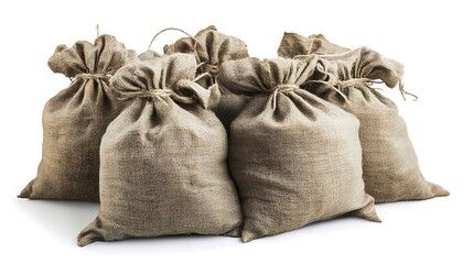 Obraz premium Stack of Burlap Sacks