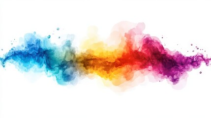 Colorful Abstract Fantasy Watercolor Background