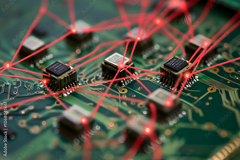 Poster aofthanit ai chips connect efficiently on circuit boards using innovative wiring techniques