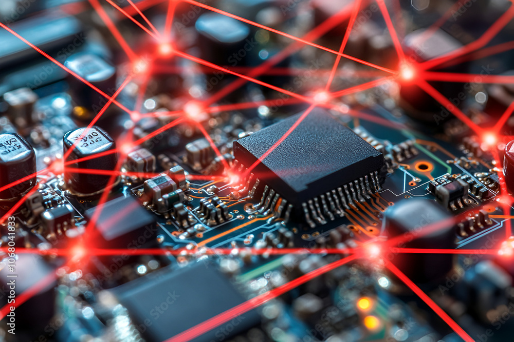 Poster integrating aofthanit ai chips onto circuit boards enhances connectivity and performance