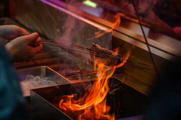 Grilled straw-roasted bonito, a signature dish from Kochi Prefecture