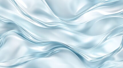 Obraz premium Abstract glass wavy background flying ribbons