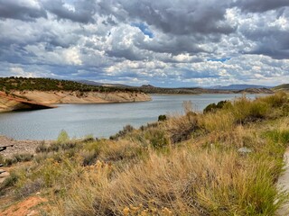 Spring Storm At Red Fleet State Park Near Vernal Utah.