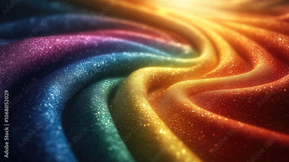 Poster abstract rainbow glitter background. perfect for adding a touch of sparkle and color to your designs