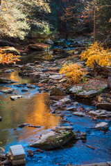 Waterfalls in autumn