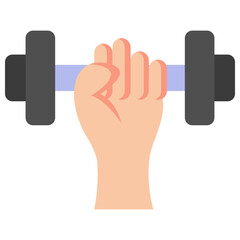 barbell flat icon