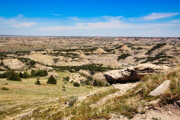 Late Spring at the Badlands of Theodore Roosevelt National Park in North Dakota.